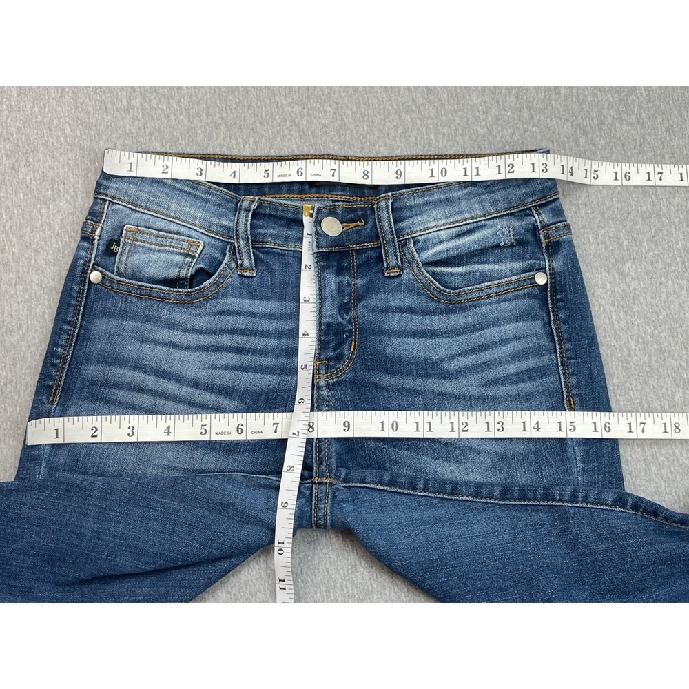 Judy Blue‎ Jeans Womens 3/26 Blue Cotton Blend Stretch Straight Low-Rise - Picture 5 of 6